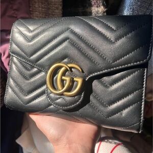 Gucci Black Quilted Leather Wallet